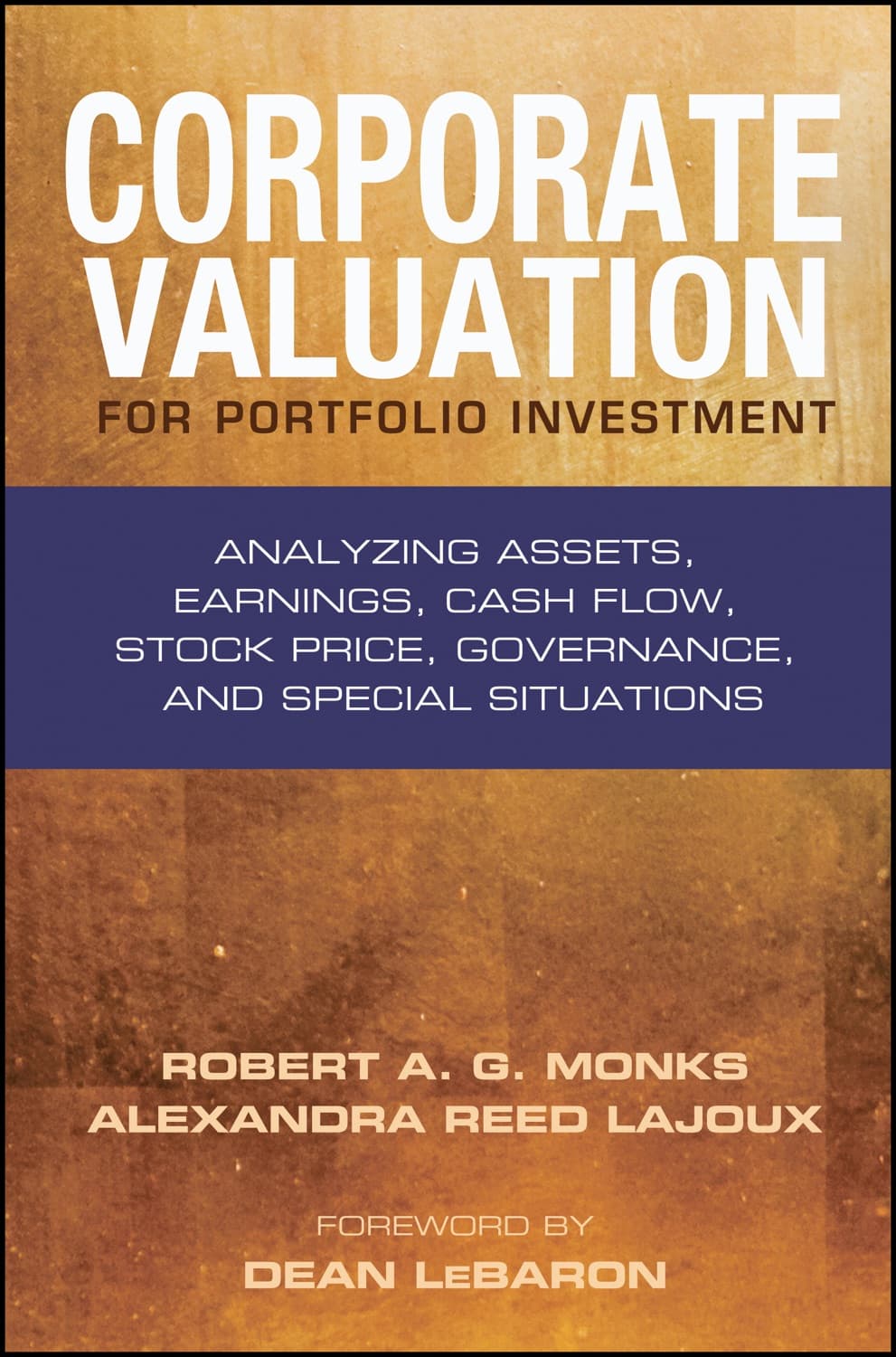 Corporate Valuation for Portfolio Investment by Robert A. G. Monks, Alexandra Reed Lajoux